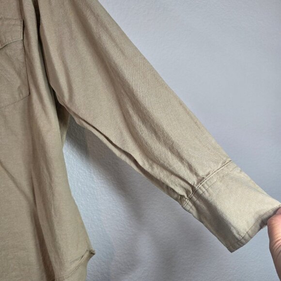 Wrangler Pearl Snap Button Up Shirt Men 1X Western Vintage Tan Horse Country - Picture 7 of 14